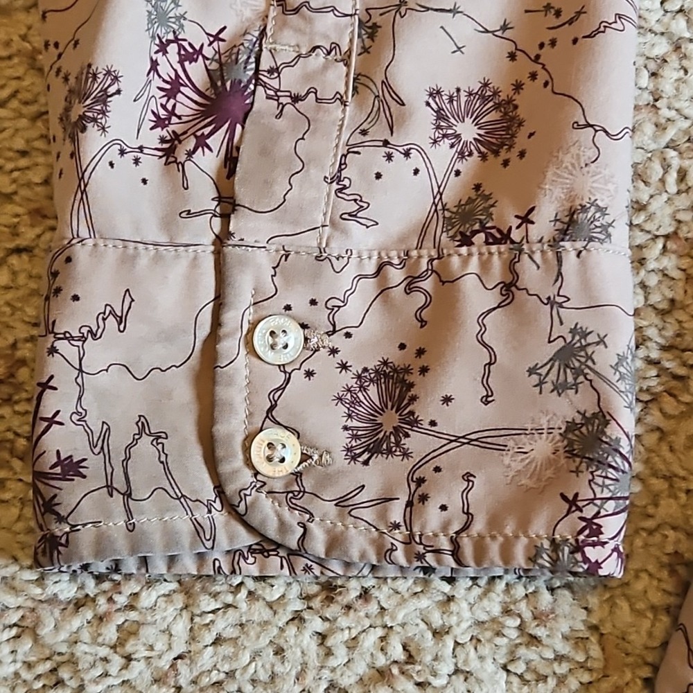 North Face Shirt Womens Large‎ Button Front Light Weight Long Sleeve - Picture 9 of 10